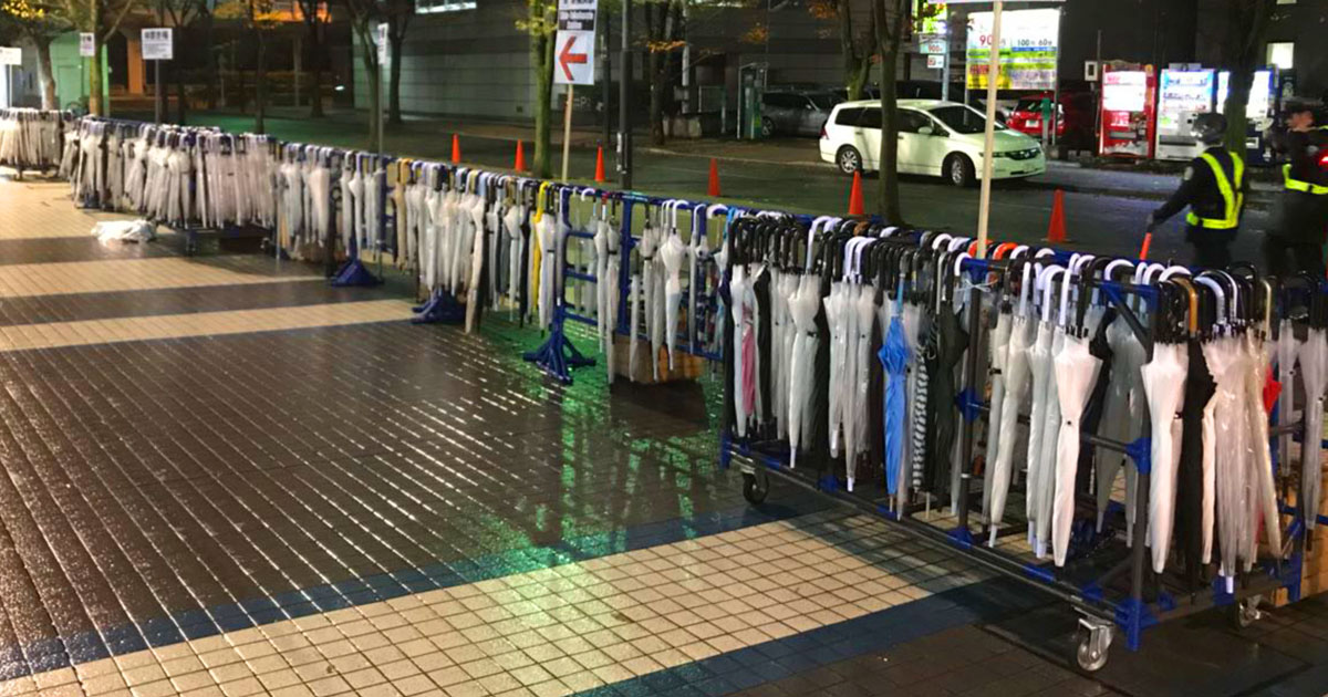 Бесплатные зонты в Японии